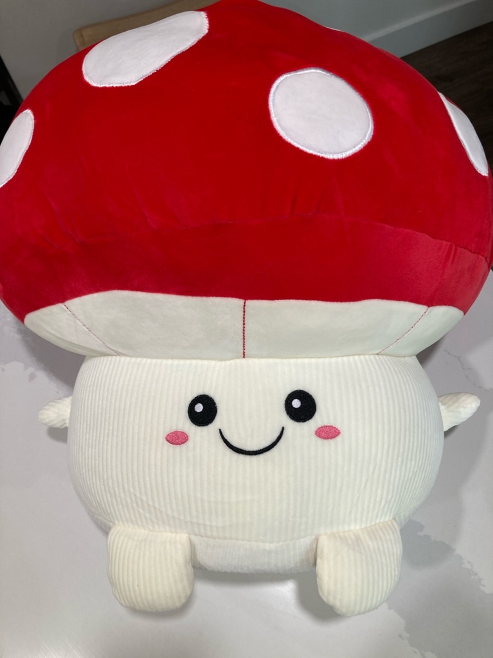 Big Red Mushroom Plush Pillow - Picture 2 of 5